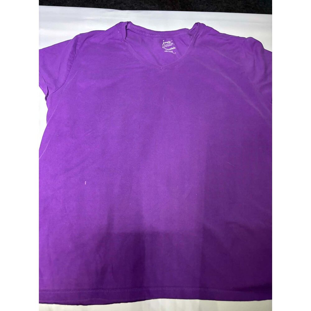 Just My Size Hanes womans 3x purple short sleeve shirt